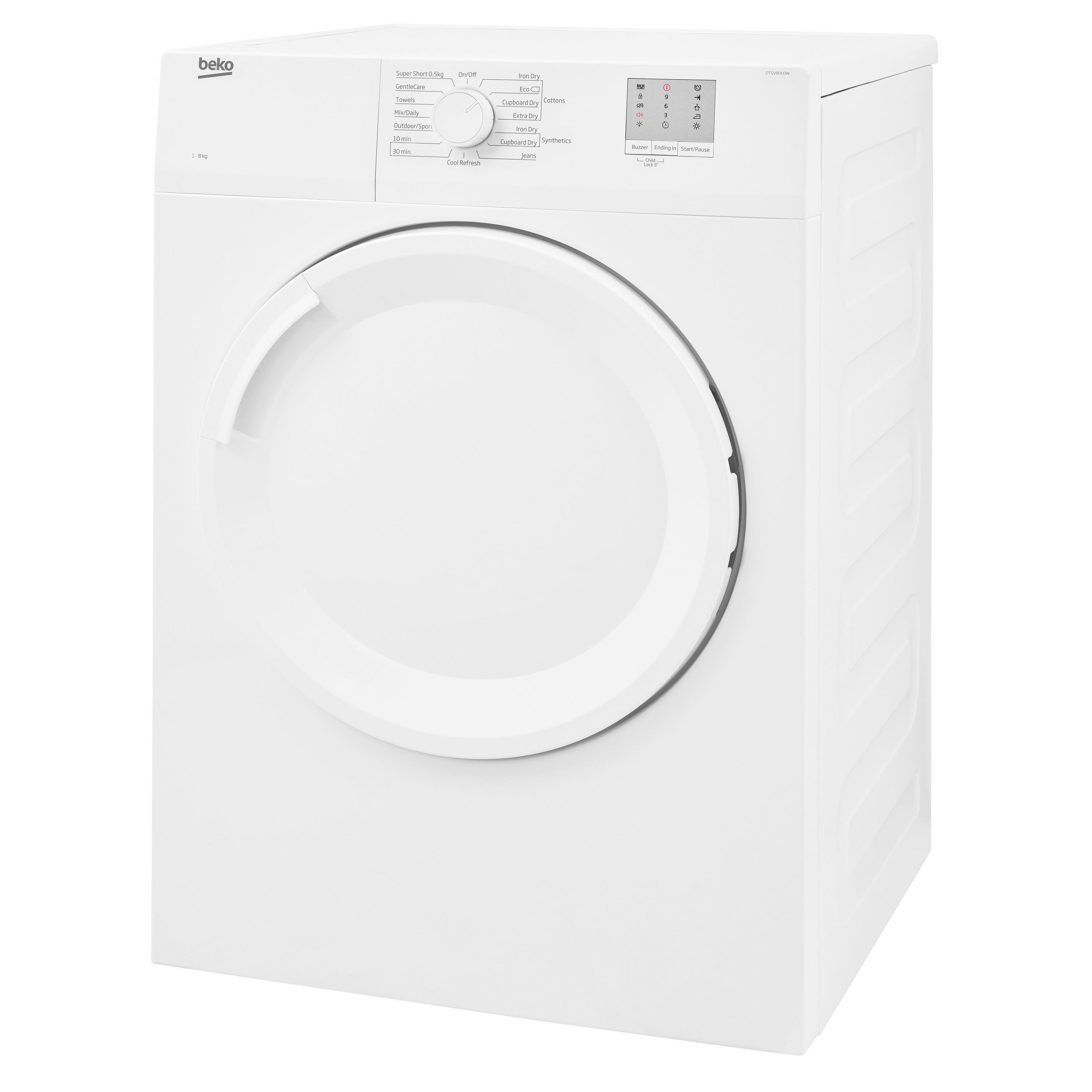 Moore Electrics Beko DTGV8000W 8 kg Vented Tumble Dryer White