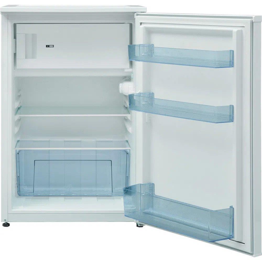 black apartment size refrigerator